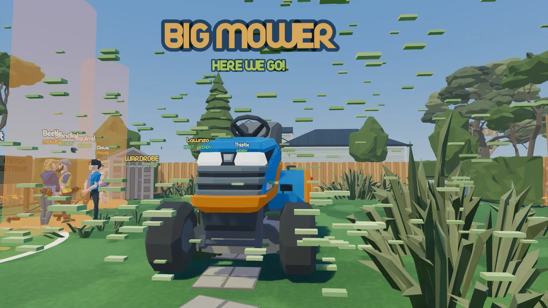 The Big Mower charges